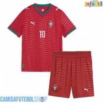 Camisa de time de futebol Portugal Bernardo Silva #10 Replicas 1º Equipamento Infantil Mundo 2026 Manga Curta (+ Calças curtas)